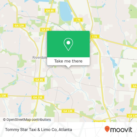 Mapa de Tommy Star Taxi & Limo Co