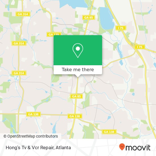 Mapa de Hong's Tv & Vcr Repair