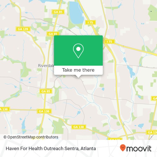 Mapa de Haven For Health Outreach Sentra