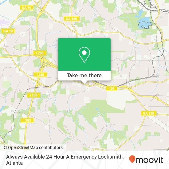 Mapa de Always Available 24 Hour A Emergency Locksmith