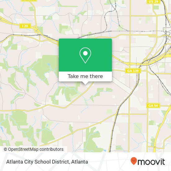 Mapa de Atlanta City School District