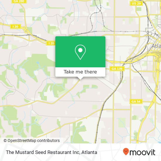 The Mustard Seed Restaurant Inc map