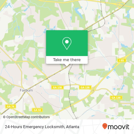 Mapa de 24-Hours Emergency Locksmith