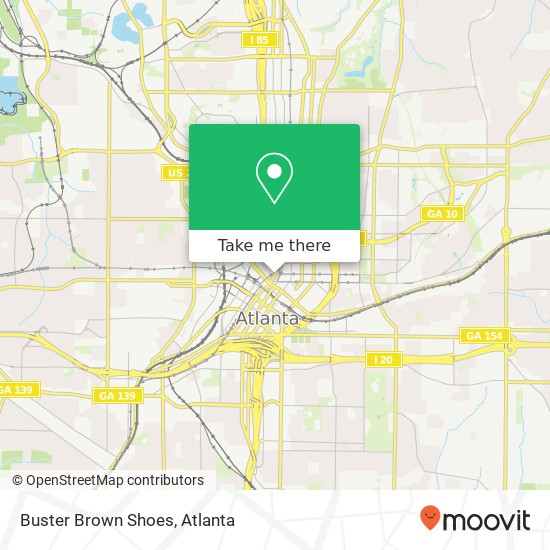 Buster Brown Shoes map