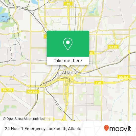 Mapa de 24 Hour 1 Emergency Locksmith