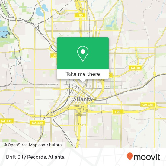 Drift City Records map