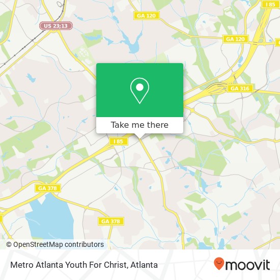 Metro Atlanta Youth For Christ map