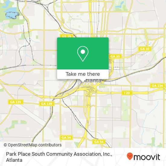 Park Place South Community Association, Inc. map