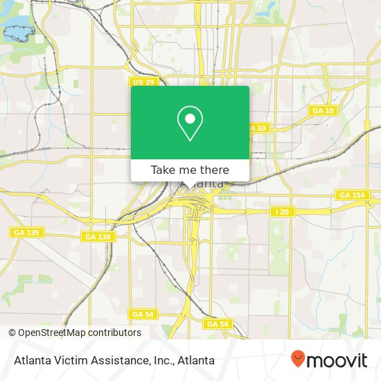 Mapa de Atlanta Victim Assistance, Inc.