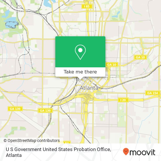 Mapa de U S Government United States Probation Office