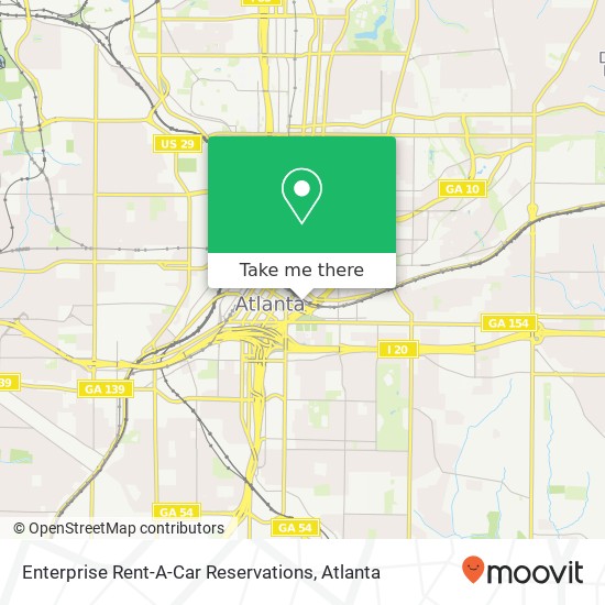 Mapa de Enterprise Rent-A-Car Reservations