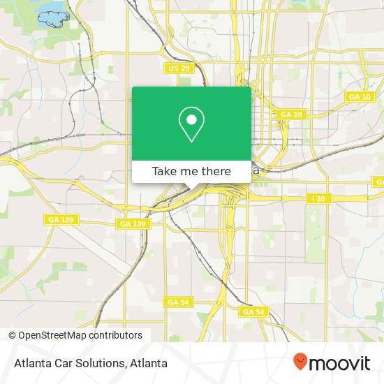 Atlanta Car Solutions map