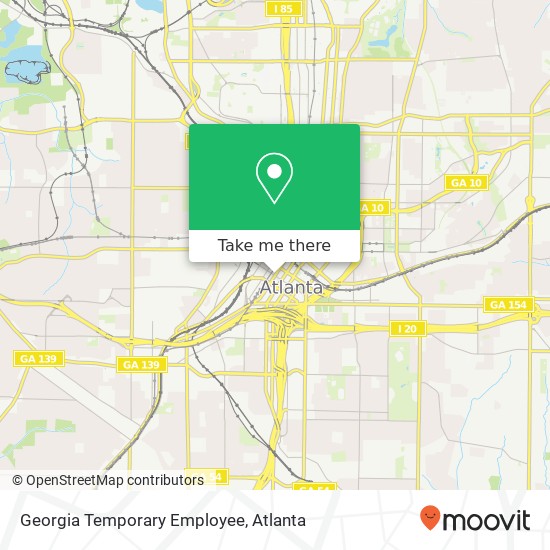 Georgia Temporary Employee map