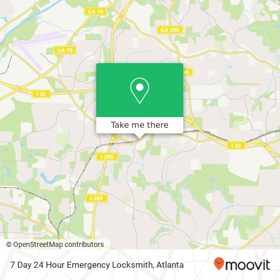 Mapa de 7 Day 24 Hour Emergency Locksmith