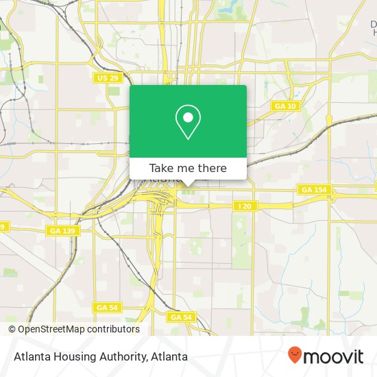 Mapa de Atlanta Housing Authority