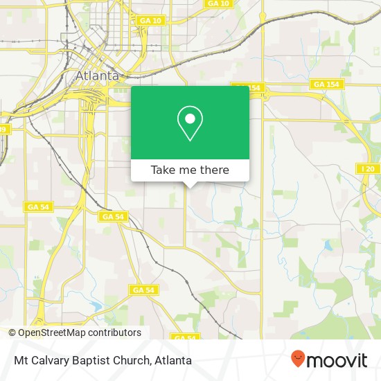 Mt Calvary Baptist Church map