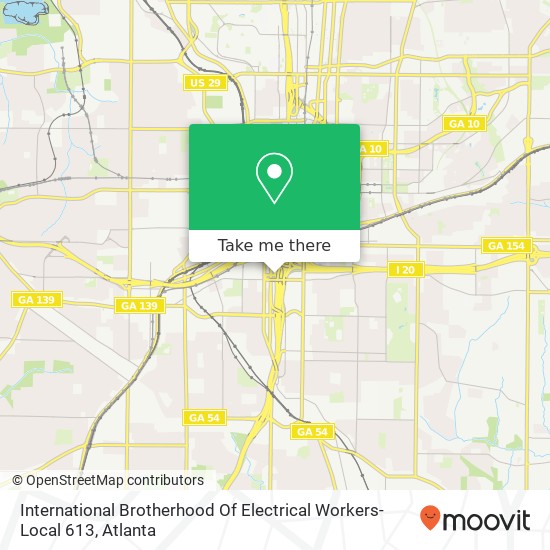 Mapa de International Brotherhood Of Electrical Workers-Local 613