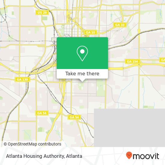 Mapa de Atlanta Housing Authority