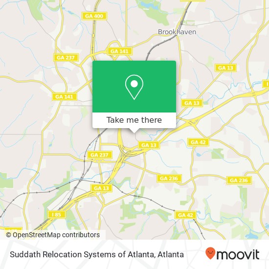 Suddath Relocation Systems of Atlanta map