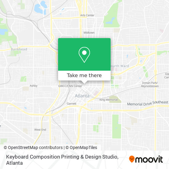 Mapa de Keyboard Composition Printing & Design Studio