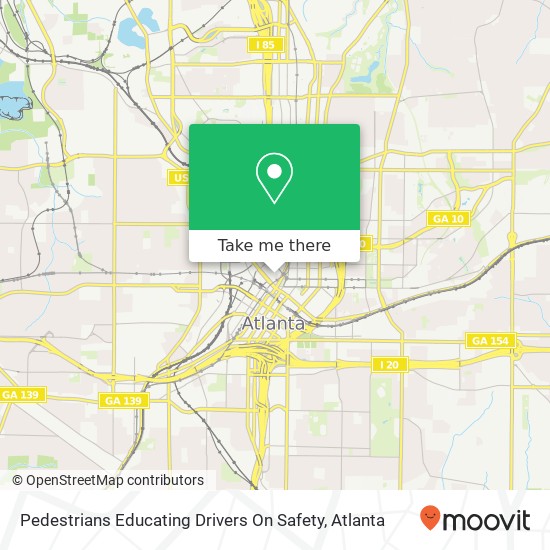 Pedestrians Educating Drivers On Safety map