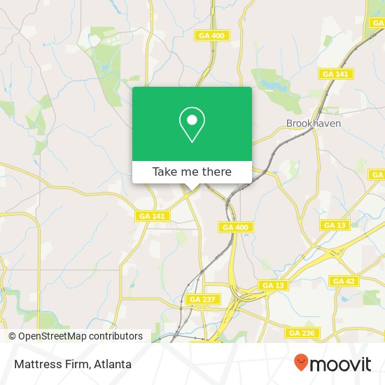 Mattress Firm map