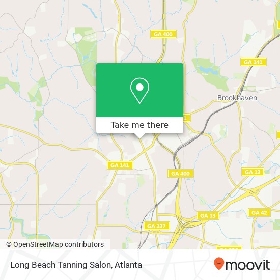 Mapa de Long Beach Tanning Salon