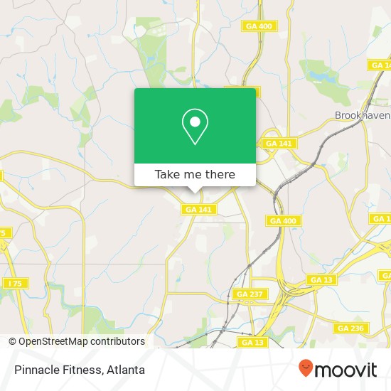 Pinnacle Fitness map