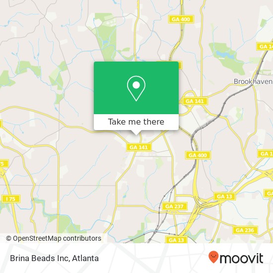 Brina Beads Inc map