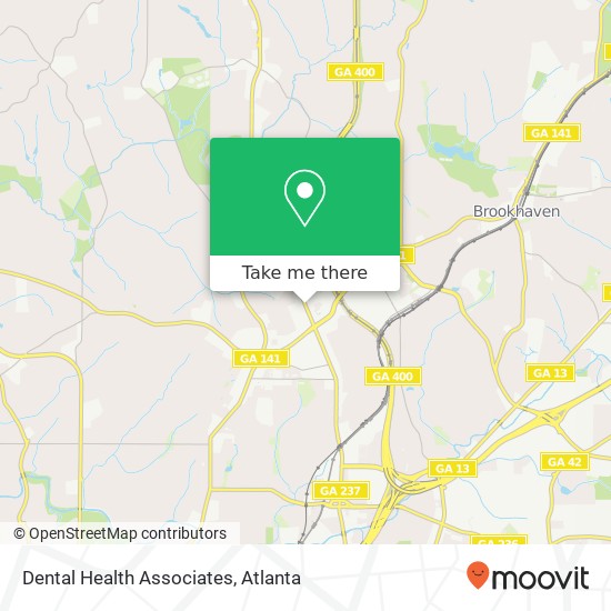 Mapa de Dental Health Associates