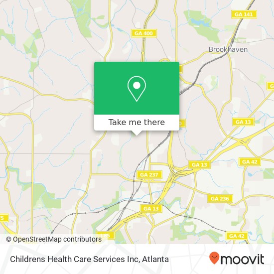 Mapa de Childrens Health Care Services Inc