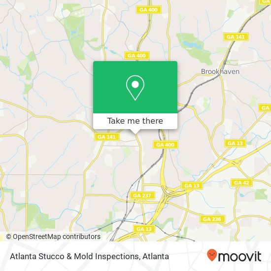 Mapa de Atlanta Stucco & Mold Inspections