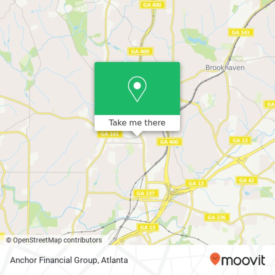 Anchor Financial Group map