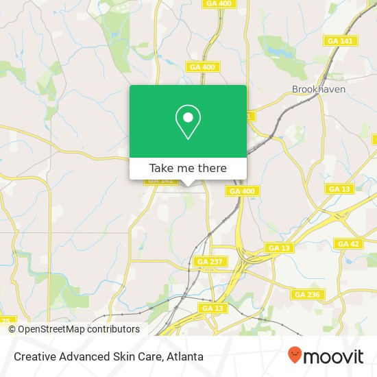 Creative Advanced Skin Care map