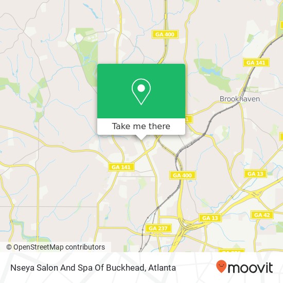 Nseya Salon And Spa Of Buckhead map