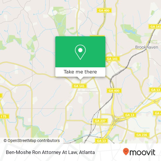 Ben-Moshe Ron Attorney At Law map