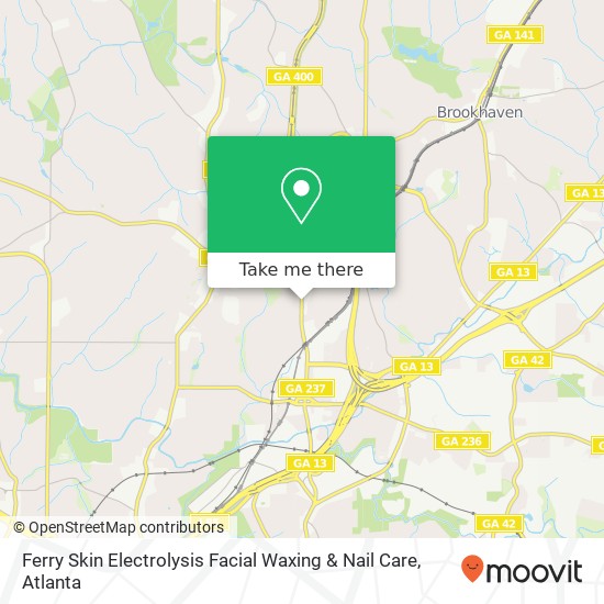 Mapa de Ferry Skin Electrolysis Facial Waxing & Nail Care