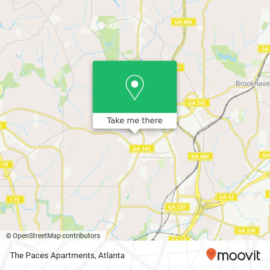 The Paces Apartments map