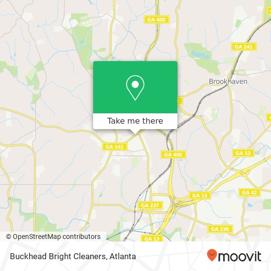 Mapa de Buckhead Bright Cleaners