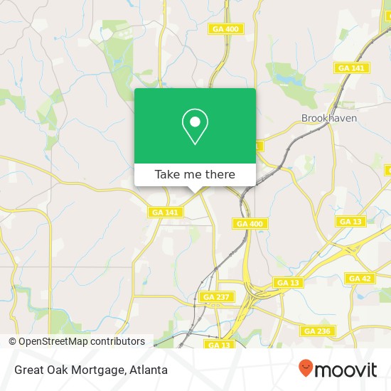 Mapa de Great Oak Mortgage