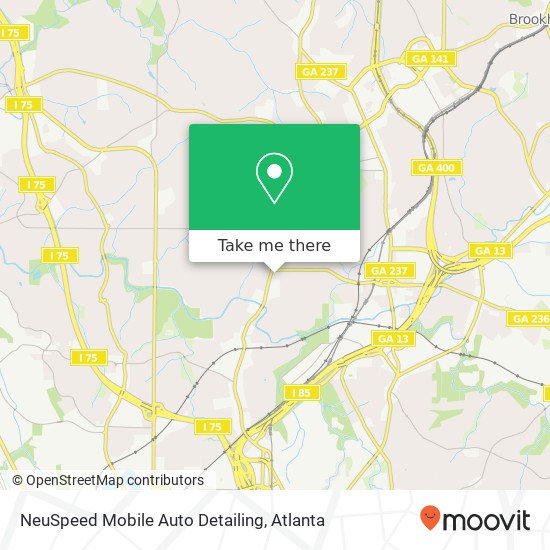 Mapa de NeuSpeed Mobile Auto Detailing