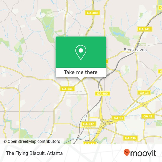 The Flying Biscuit map