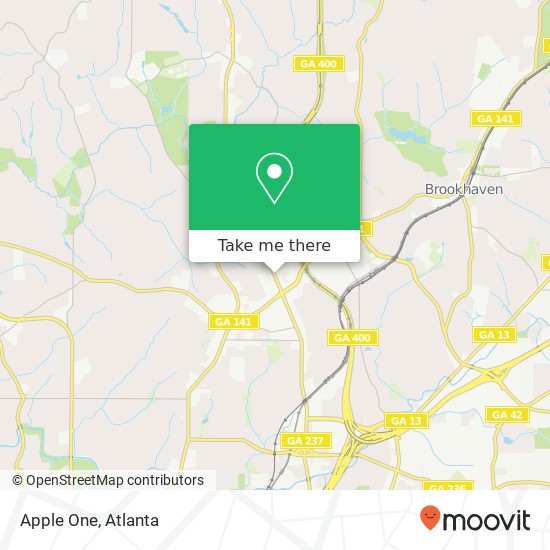 Mapa de Apple One