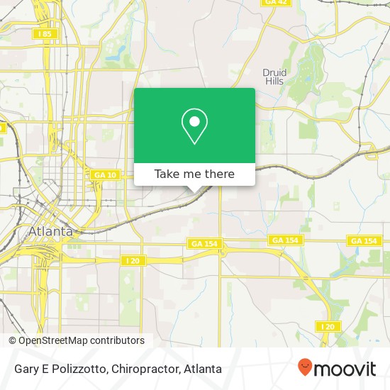 Gary E Polizzotto, Chiropractor map