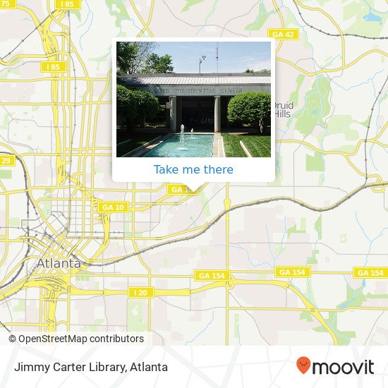 Jimmy Carter Library map