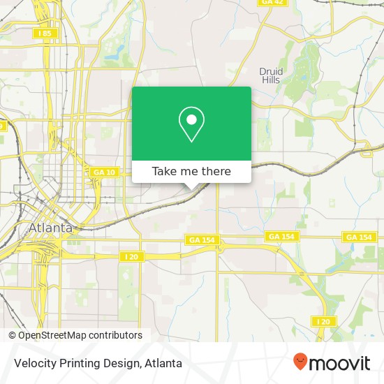 Mapa de Velocity Printing Design