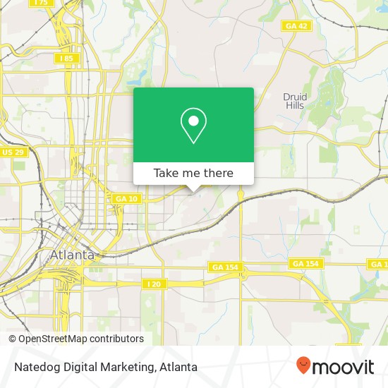 Natedog Digital Marketing map