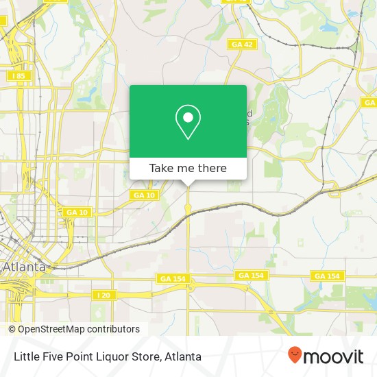 Mapa de Little Five Point Liquor Store