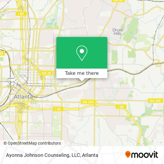 Ayonna Johnson Counseling, LLC map