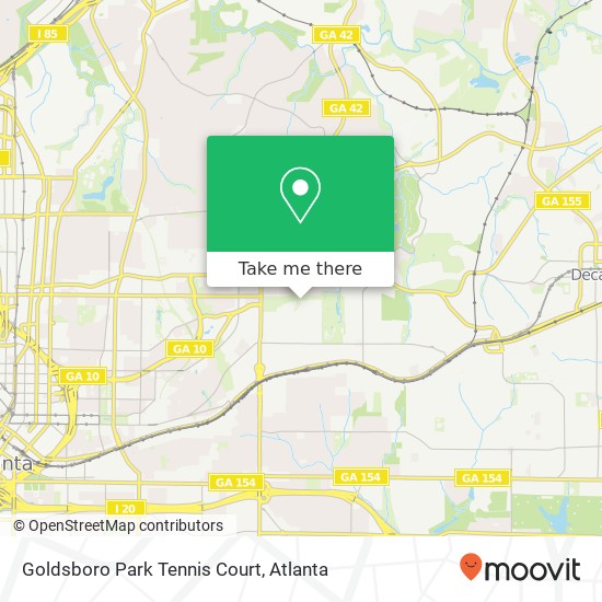 Goldsboro Park Tennis Court map